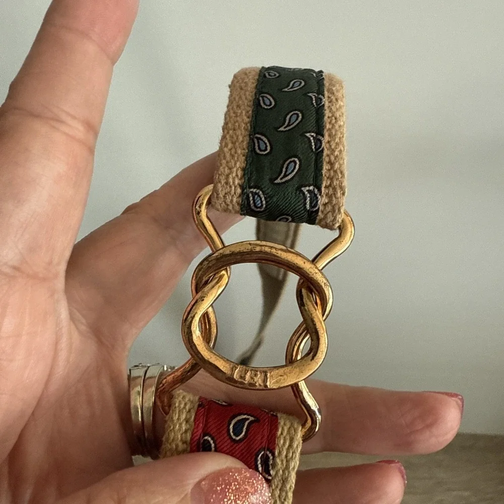 Ginnie Johansen Designs‎ 100% Imported English Silk Vintage Belts Lot Of 2
